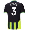 Fotbalové dresy Manchester City Ruben 3 Venkovní Dres 2024-25 Krátký Rukáv